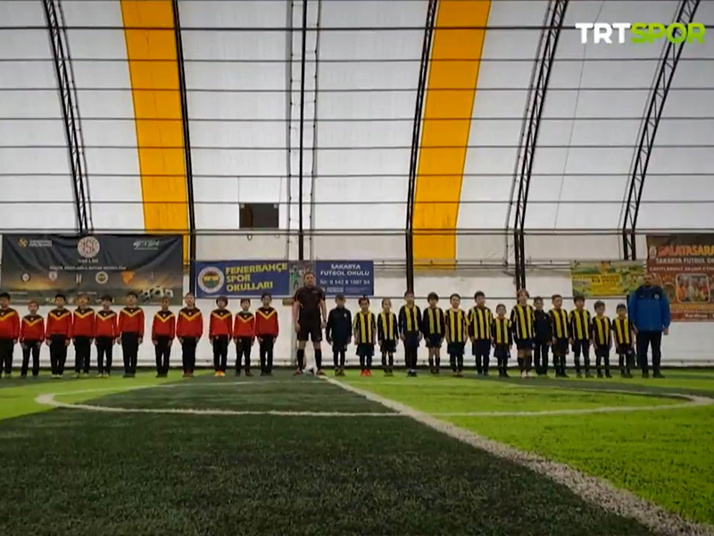 TRT Spor Ekibi U10 Futbolcularımızla